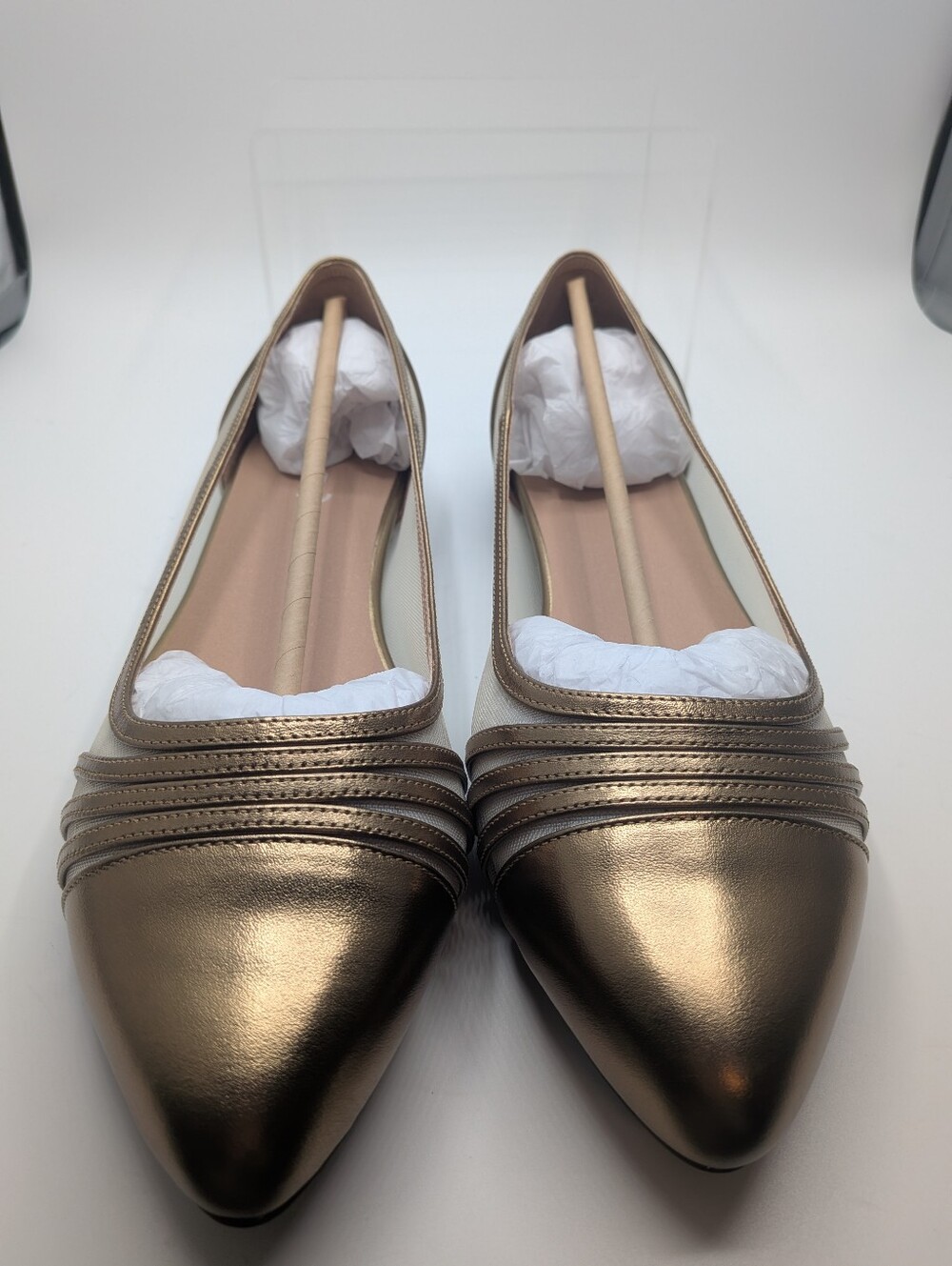 Celeste Ballerina Flats Bronze NWB- Size 11 - Picture 3 of 14